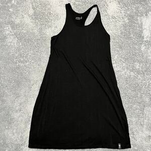 Smartwool Dress Womens Medium Merino Wool Blend Sport Tank Dress Black
